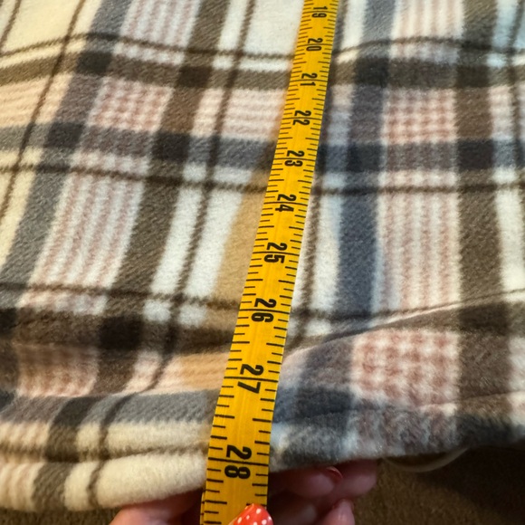 NWT - Sage Collective Fleece Plaid Shacket - Picture 6 of 6